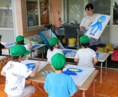 園庭に夏がやってきました